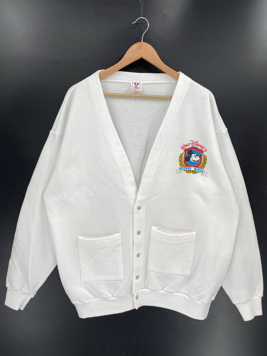 90’s DISNEY MICKEY Made in USA Approx. Size XL Vintage Cardigan / K4097