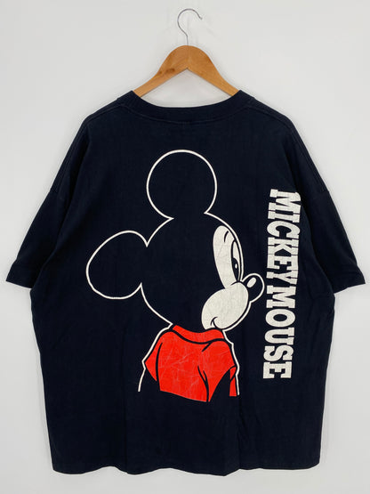 80's DISNEY MICKEY Made in USA Size XXXXL Vintage T-Shirt / K1144
