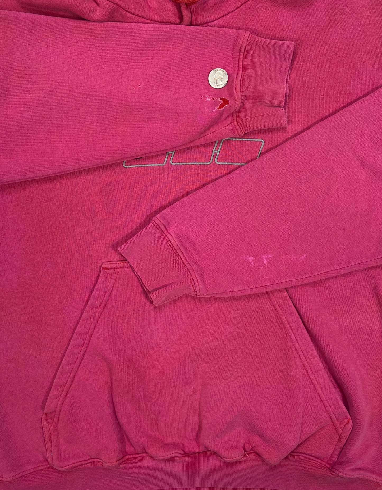 00' Nike Center Logo Vintage Hoodie Sweat-Shirt / 3945