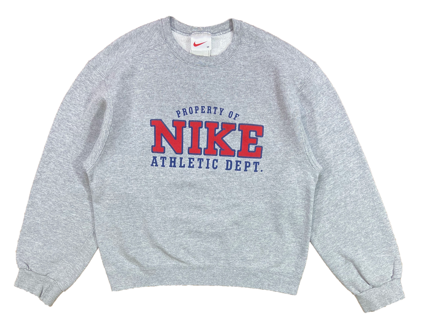 90's Property of Nike Athletic Dept. Made in USA Vintage Slim Fit Sweat-Shirt / 3951