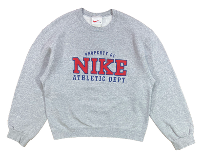 90's Property of Nike Athletic Dept. Made in USA Vintage Slim Fit Sweat-Shirt / 3951
