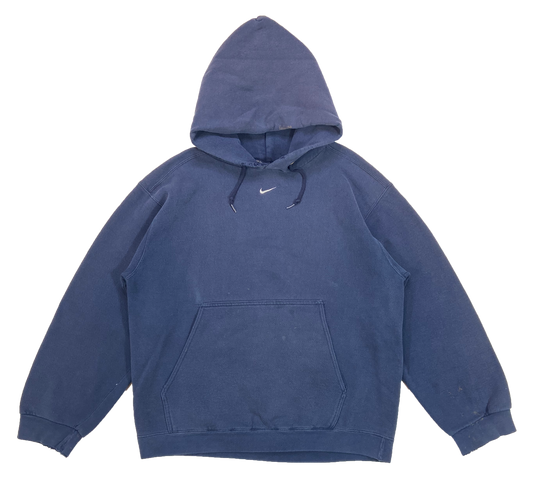90's Nike Center Swoosh Vintage Hoodie Sweat-Shirt / 3958