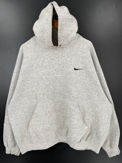 90's NIKE MINI SWOOSH Size XL Vintage Hoodie Sweat-shirt / K2212