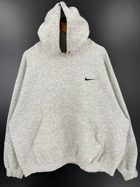 90's NIKE MINI SWOOSH Size XL Vintage Hoodie Sweat-shirt / K2212