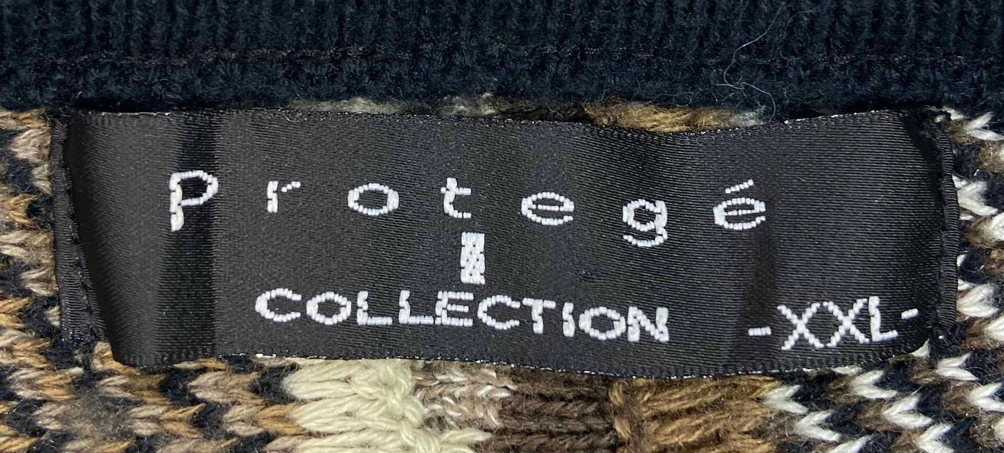 90’s 3D Coogi-Style Made in USA Vintage Knit Sweater / 3988