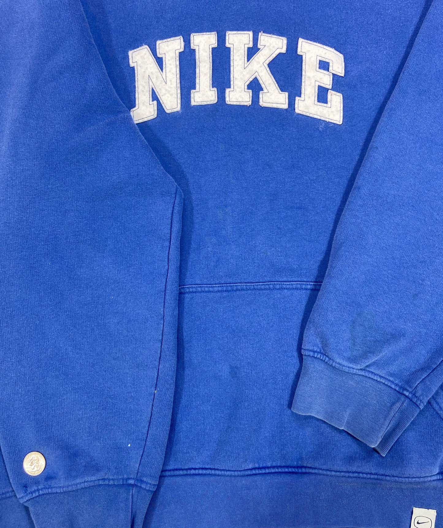 00' Nike Center Logo Vintage Hoodie Sweat-Shirt / 3995