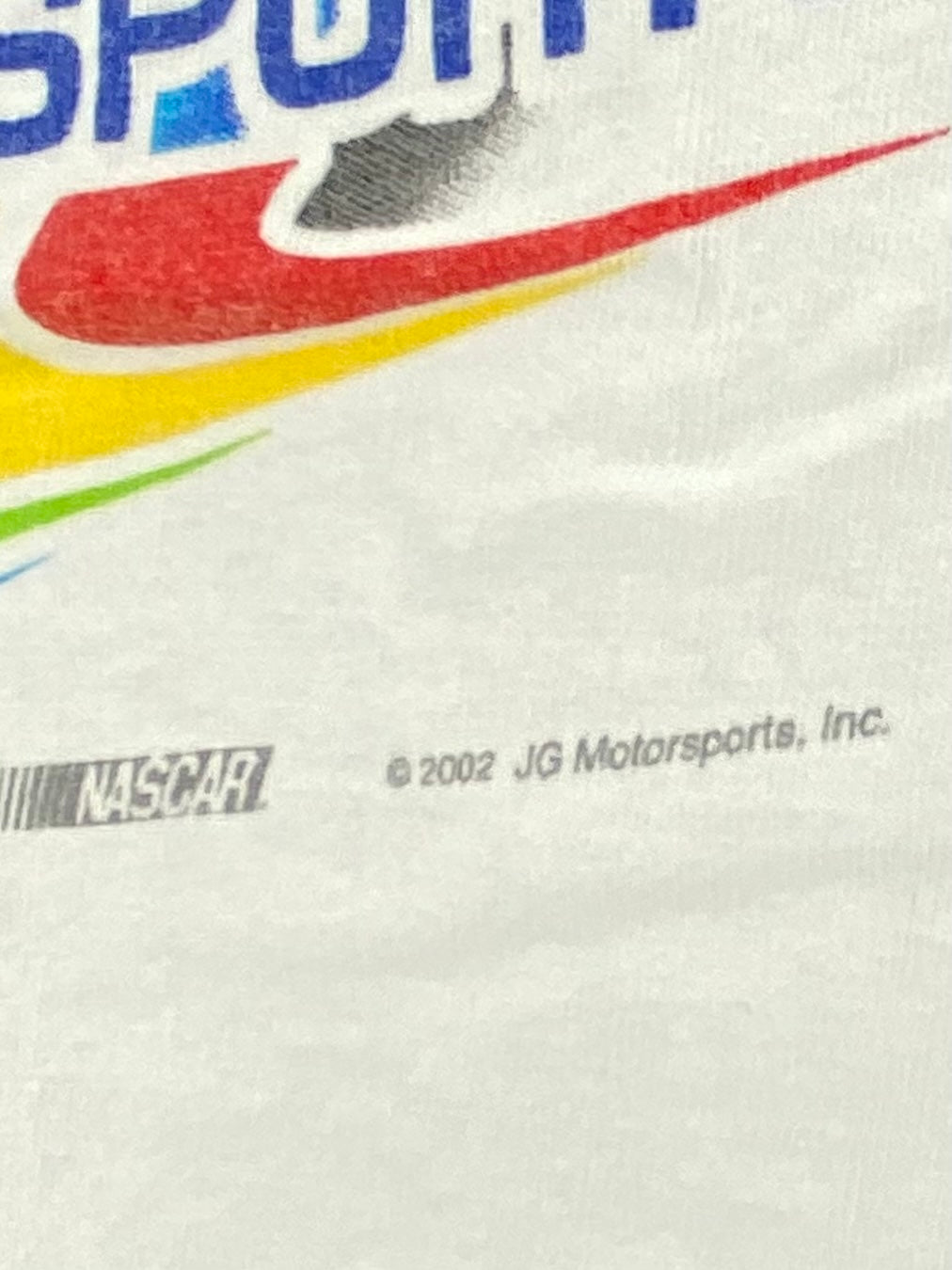 2002 NASCAR Size L Vintage Racing T-shirt / 9302