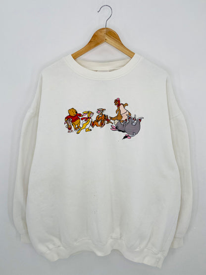 90's POOH DISNEY Size XXL Vintage Sweat-shirt / 6222