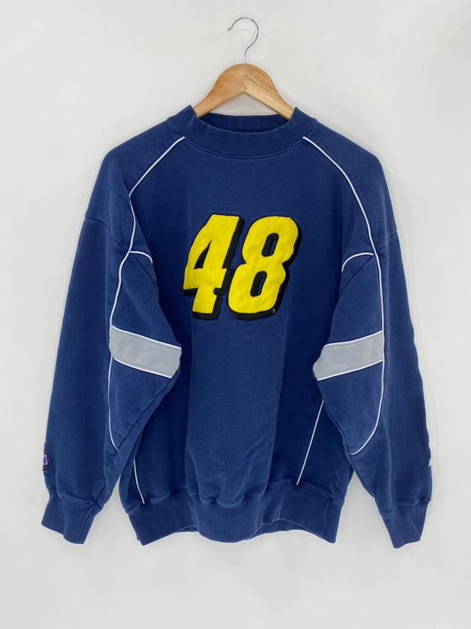 Vintage JOHNSON Lowe’s Size L Racing Sweat-Shirt / 5542