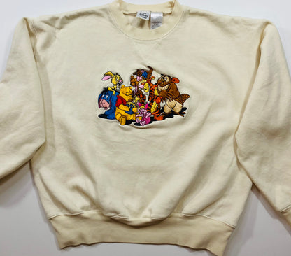 Vintage Pooh Disney Size L Vintage Sweat-shirt   / 5931