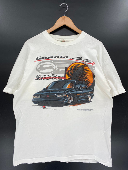 1995 CHEVROLET IMPALA Size XL Vintage Racing T-Shirt / A5816