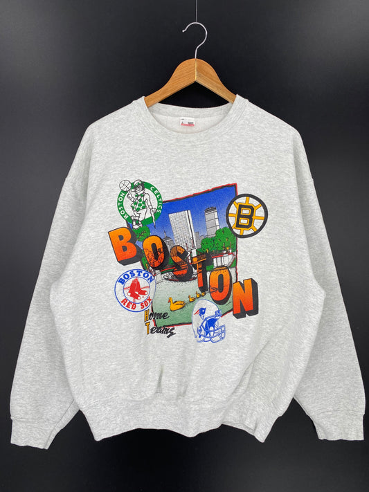 90’s BOSTON SPORTS Size L Vintage Sweat-Shirts / 8811