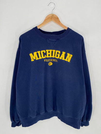 90’s NIKE MICHIGAN Size XL Vintage Sweat-shirt / 7135