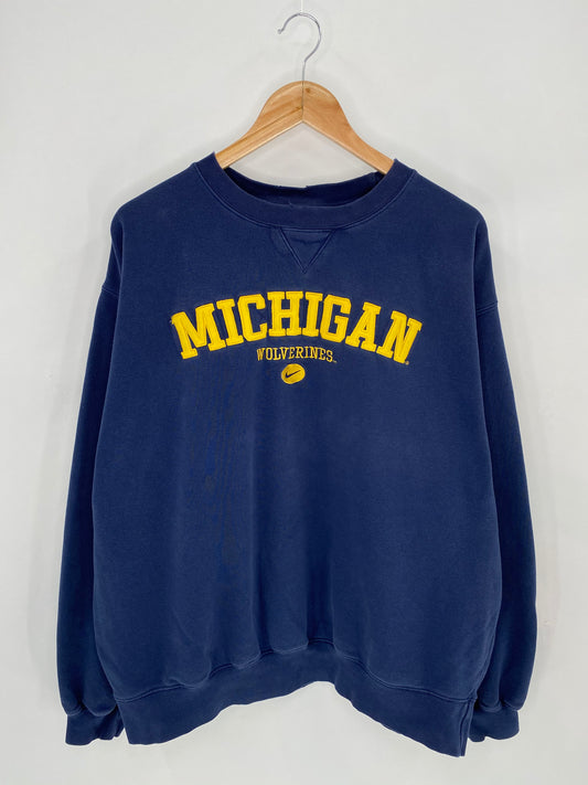 90’s NIKE MICHIGAN Size XL Vintage Sweat-shirt / 7135