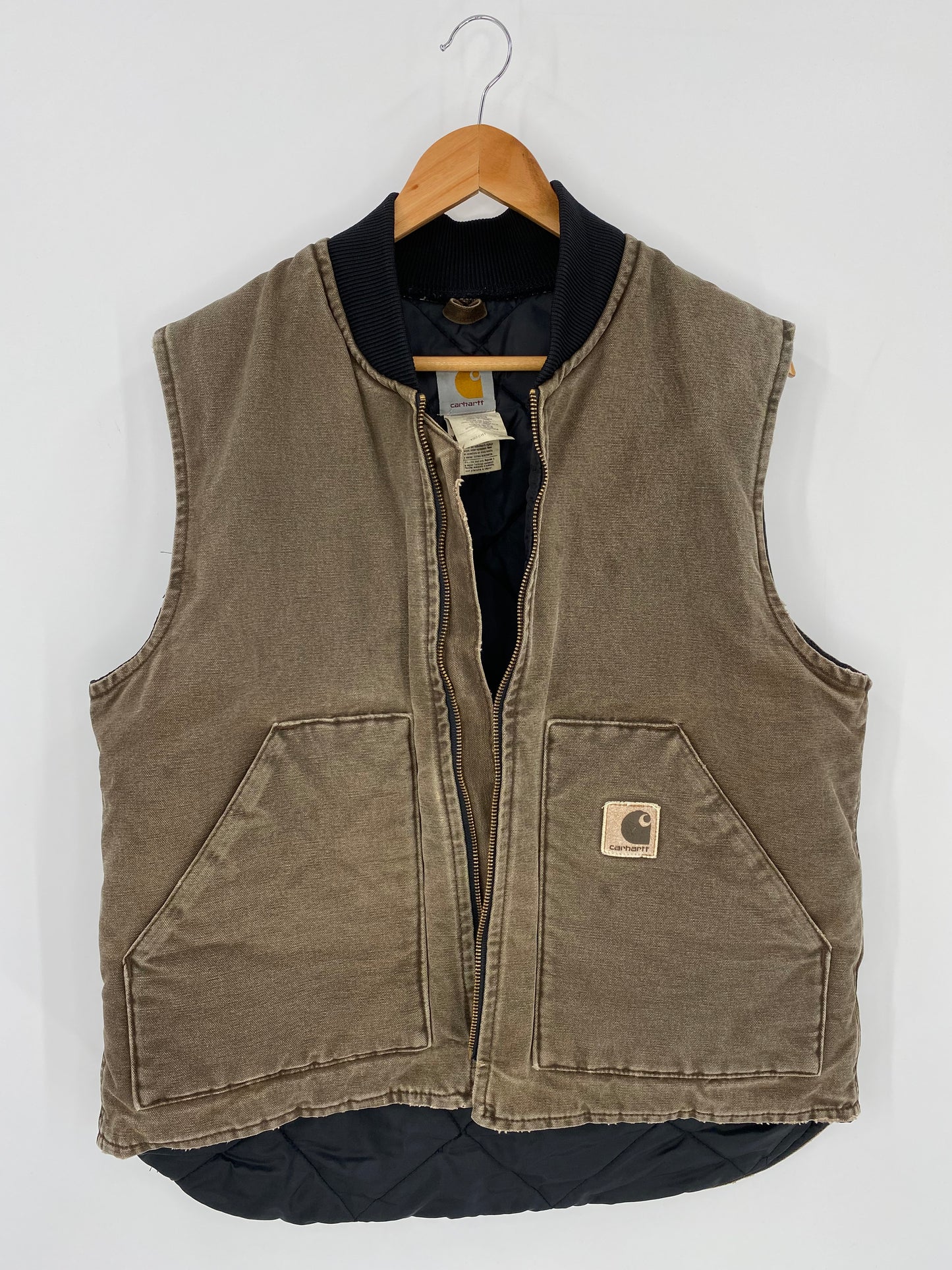 Vintage CARHARTT Made in USA Size L Vest / k302