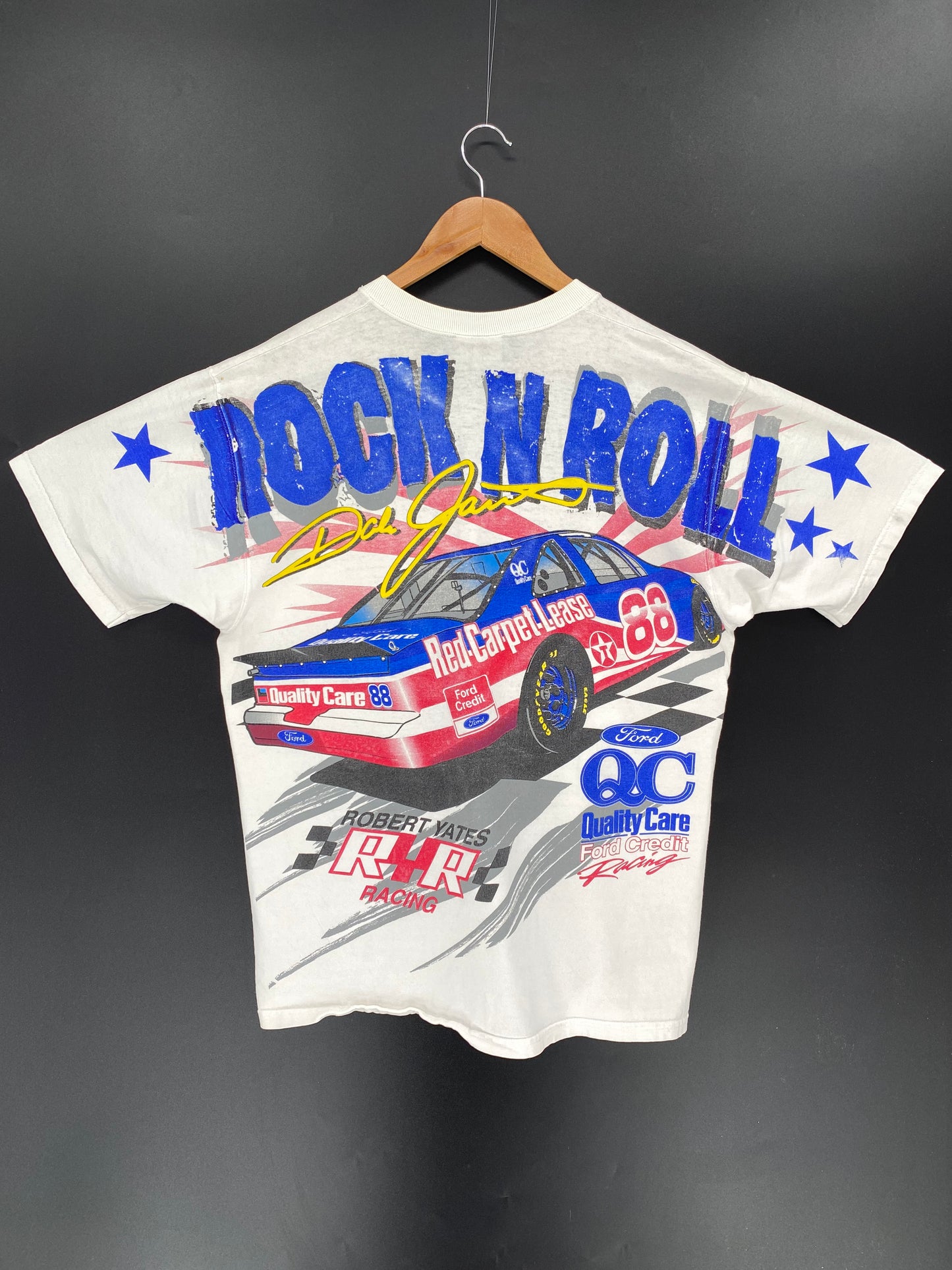 90’s DALE JARRETT Made in USA Size L Vintage Racing T-shirt / 9403