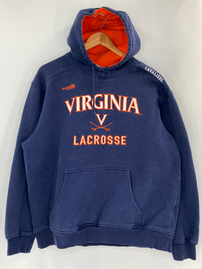 00' NIKE VIRGINIA LACROSSE Size M Vintage Hoodie Sweat-Shirt / K3786