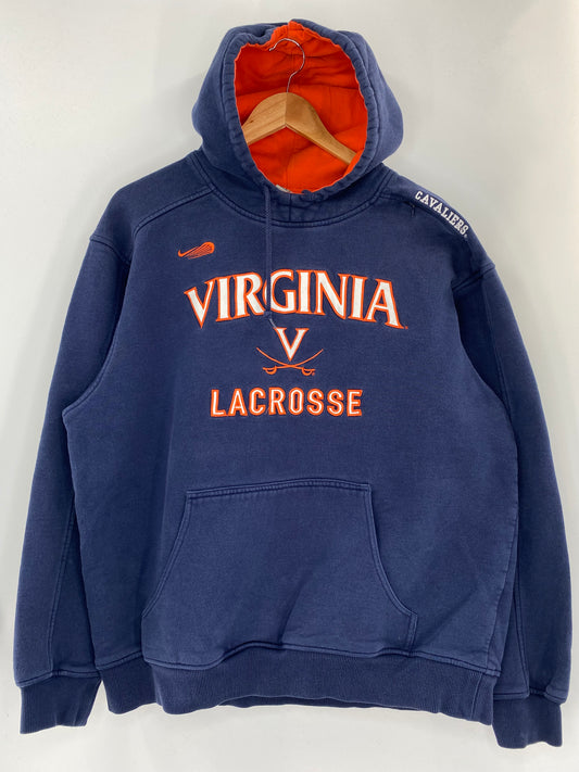 00' NIKE VIRGINIA LACROSSE Size M Vintage Hoodie Sweat-Shirt / K3786