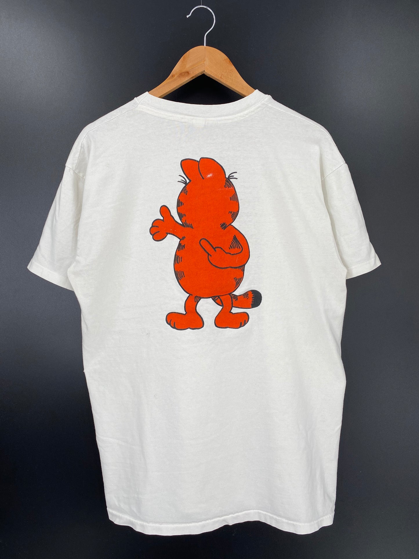 80’s GARFIELD MADE IN USA Size XL Vintage T-Shirts / K1490