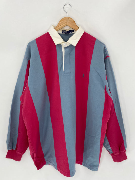 90's Polo Ralph Lauren Size XL Vintage Rugby-Shirt / 5562
