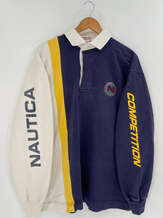 90’s NAUTICA COMPETITION Size XL  Rugby-Shirt / k925