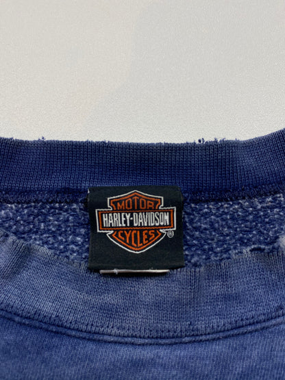 90's Harley Davidson Damaged Made in USA Size XL Vintage Sweat-shirt   / 5918