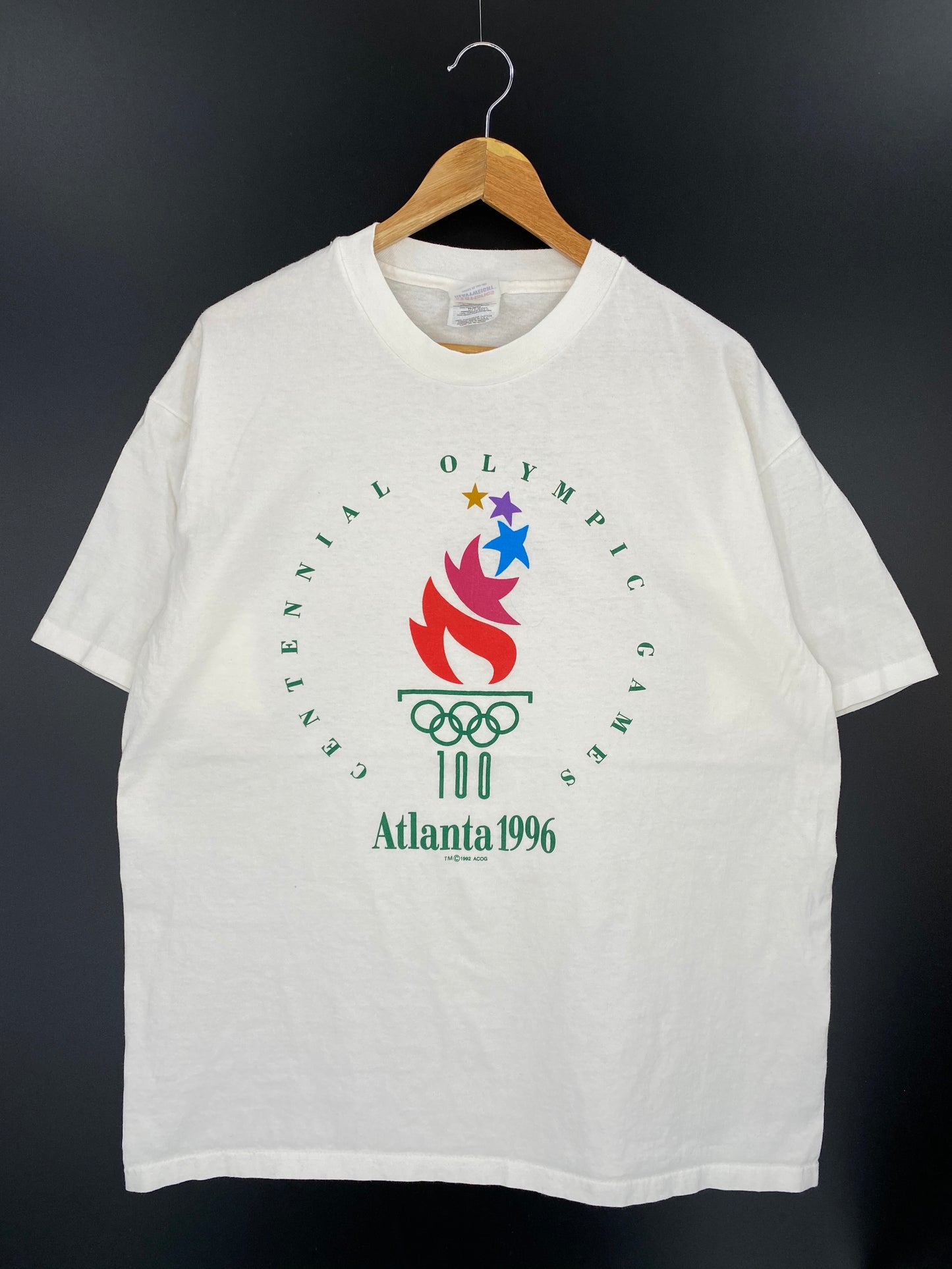 1996 Atlanta Olympic Size XL Vintage T-Shirt / 7613
