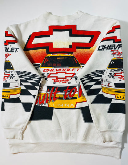 90’s CHEVROLET Made in USA Size L Vintage Racing Sweat-Shirt / 6951