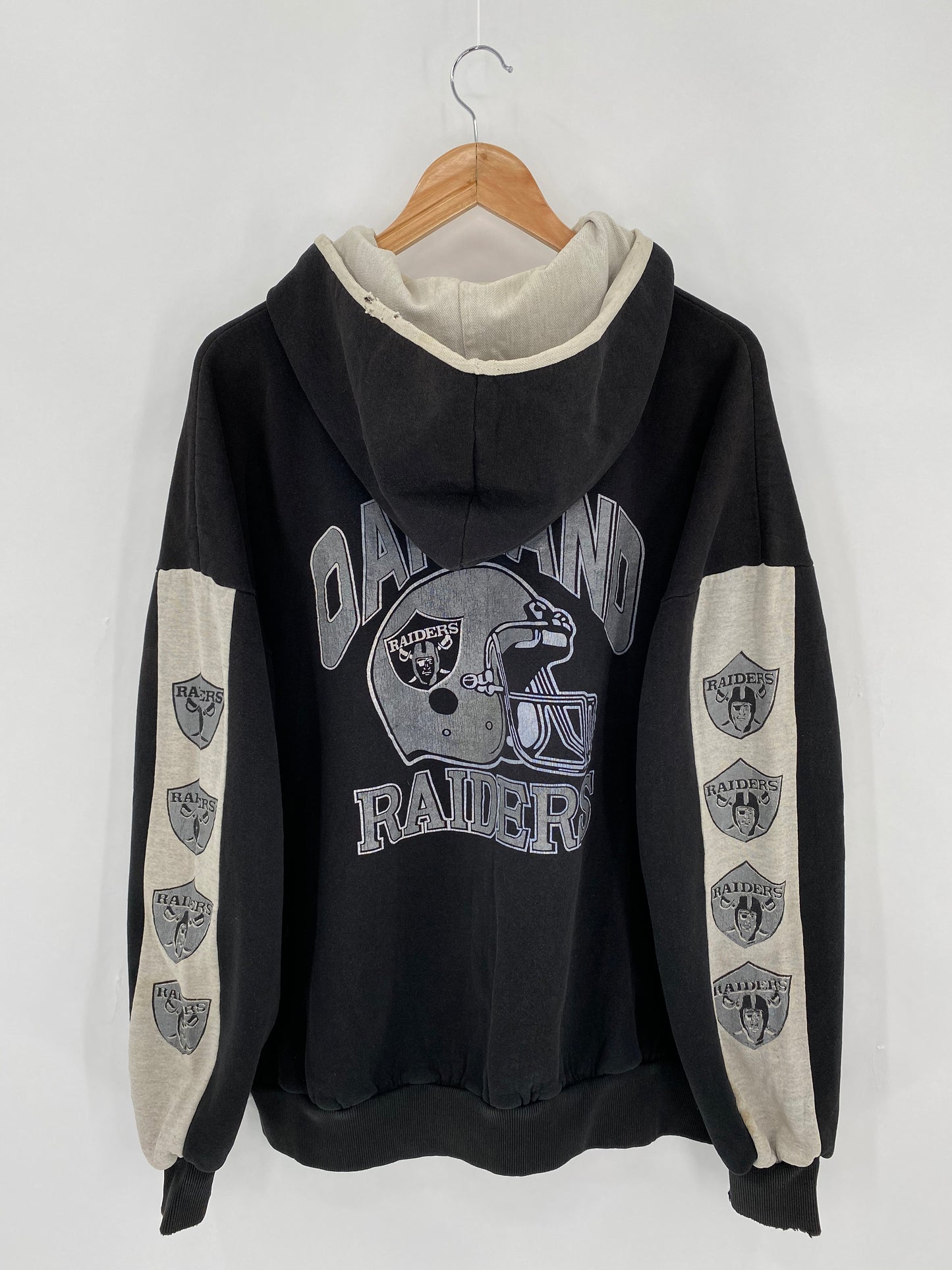 90's OAKLAND RAIDERS Size Approx. L~XL Vintage Hoodie Sweat-shirt / 6360