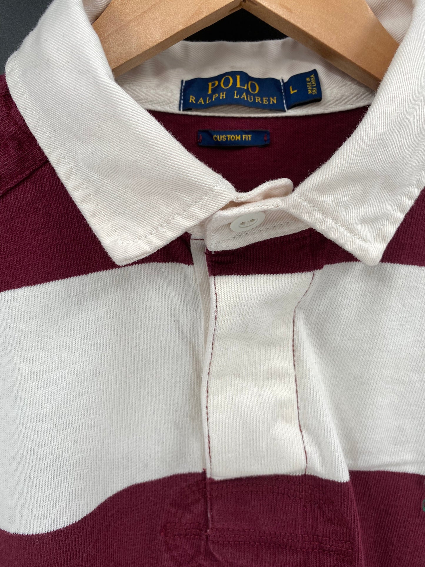 Vintage POLO RALPH LAUREN Size L Rugby-Shirt / E4390R