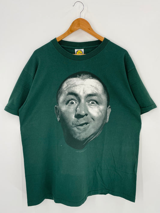 90's THE THREE STOOGES Made in USA Size XL Vintage T-Shirt  / K842