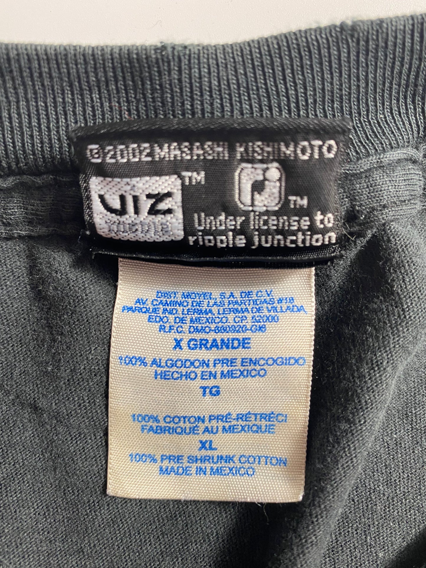 2002 NARUTO KAKASHI Size XL Vintage T-Shirts / K3833