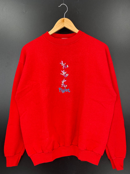 90's DISNEY PIGLET Made in USA Size L Vintage Sweat-shirt / K3289