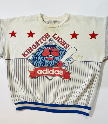 90's ADIDAS KINGSTON LIONS Size No Tag (Approx. M) Vintage Sweat-shirt / 6619