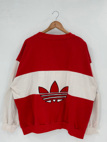 90’s ADIDAS Size No Tag (APPROX.M-L) Vintage Sweat-shirt  / K3201
