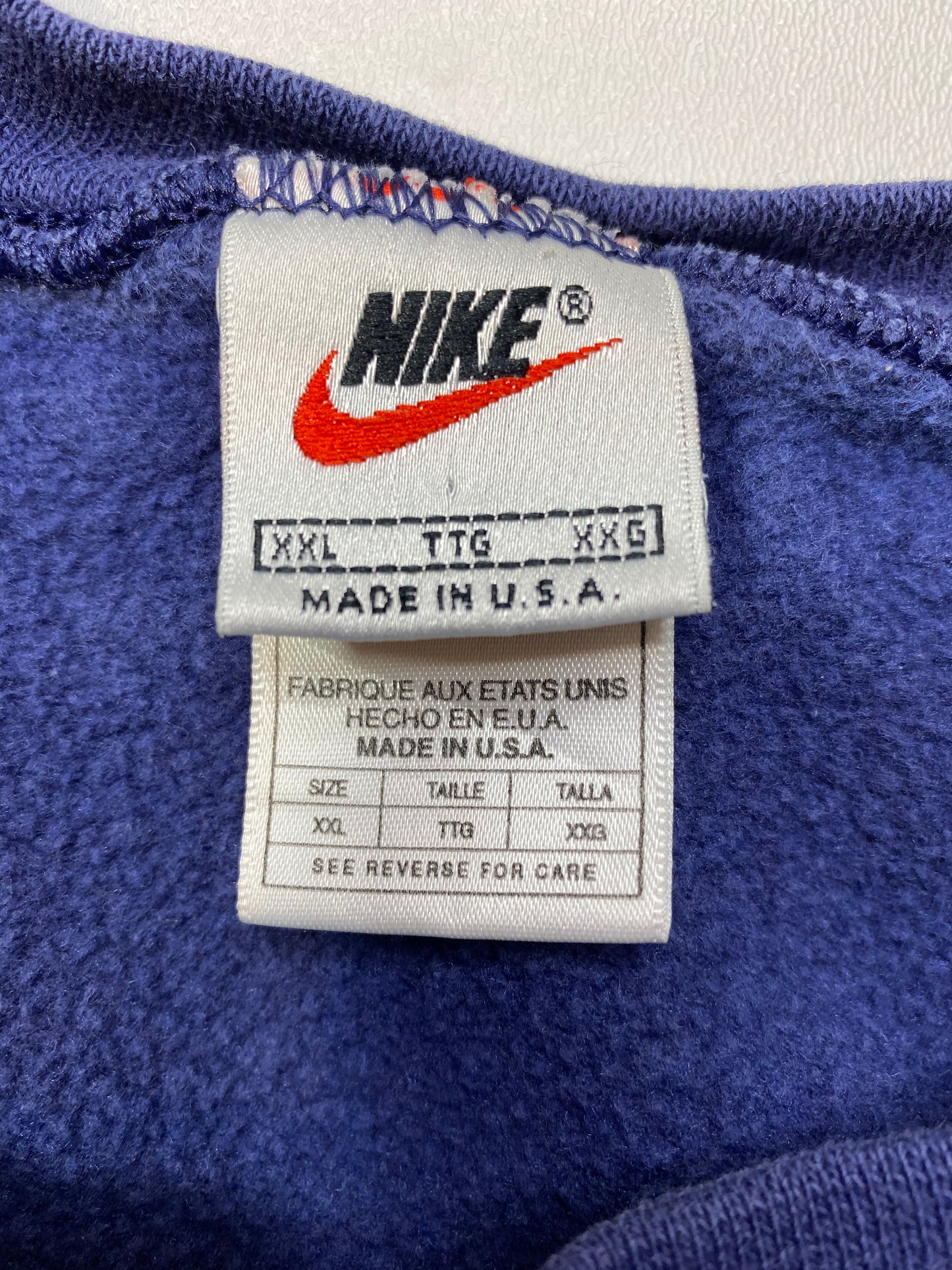 90’s NIKE Mini Swoosh Vintage Made in USA Sweat-Shirt / 4960