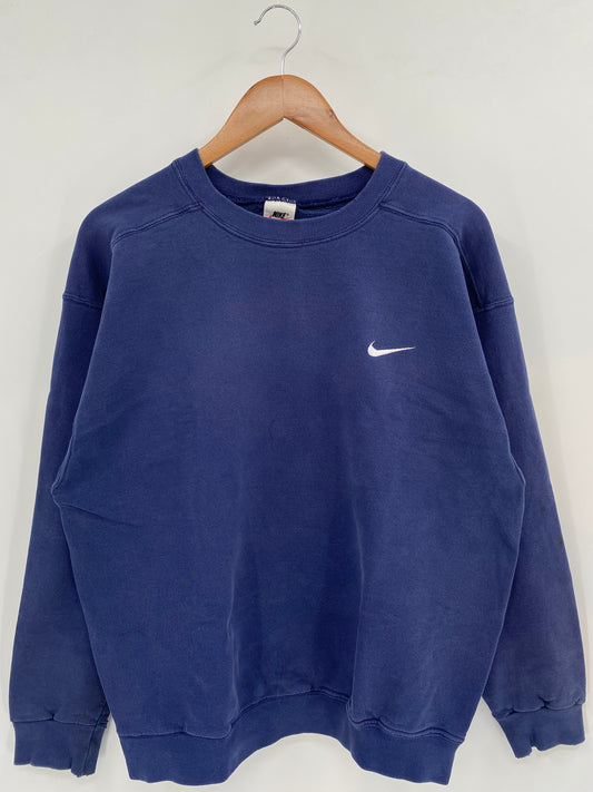 90's NIKE MINI SWOOSH Size M Vintage Sweat-Shirts / K2674
