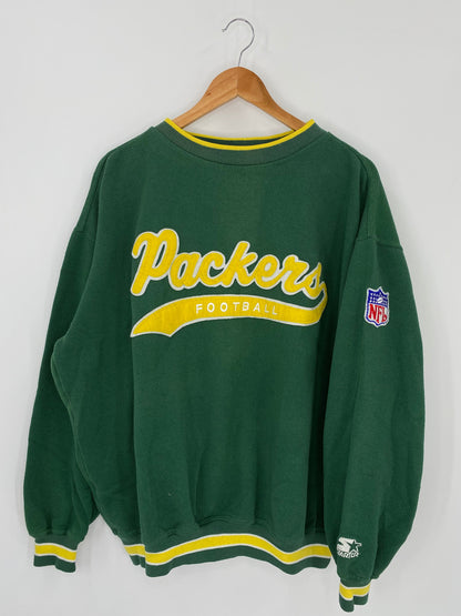 90's STARTER GREEN BAY PACKERS Size XL Vintage NFL Sweat-Shirt / A2053