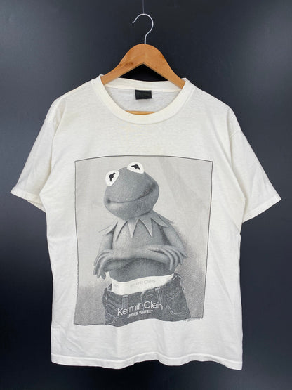 90’s KERMIT THE FROG Made in USA Size L Vintage T-Shirts / A4034