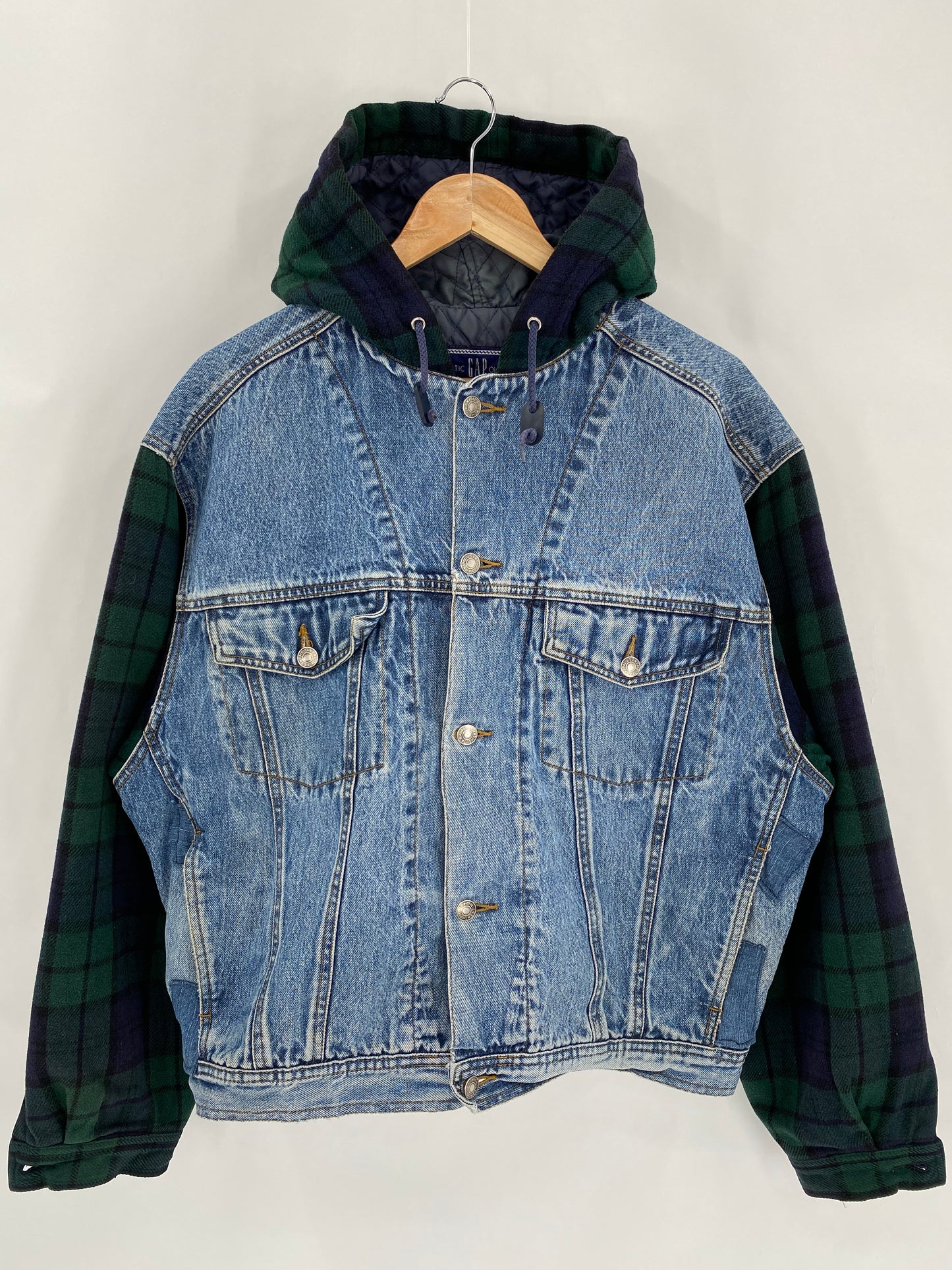 Vintage GAP Size M Vintage Hoodie Denim Jacket  / 6410