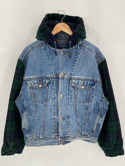 Vintage GAP Size M Vintage Hoodie Denim Jacket  / 6410