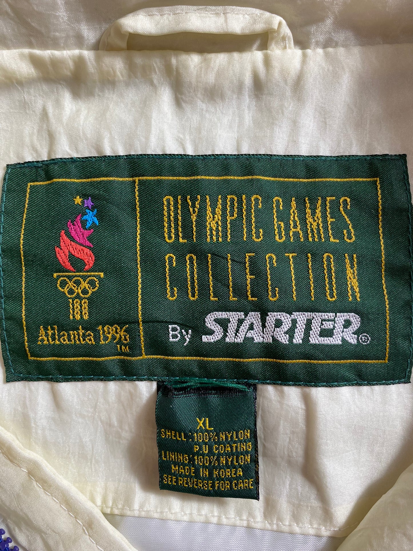 1996 STARTER x Atlanta Olympic 1995 SPECIAL OLYMPICS WORLD GANES Size XL Nylon-Jacket / K4015