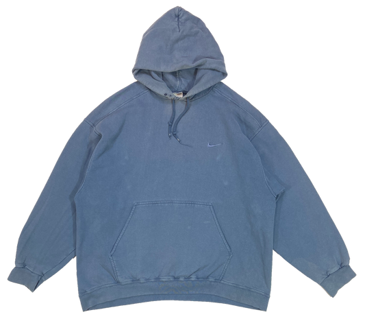 90's Nike Mini Swoosh Vintage Damage Hoodie Sweat-Shirt / 4000