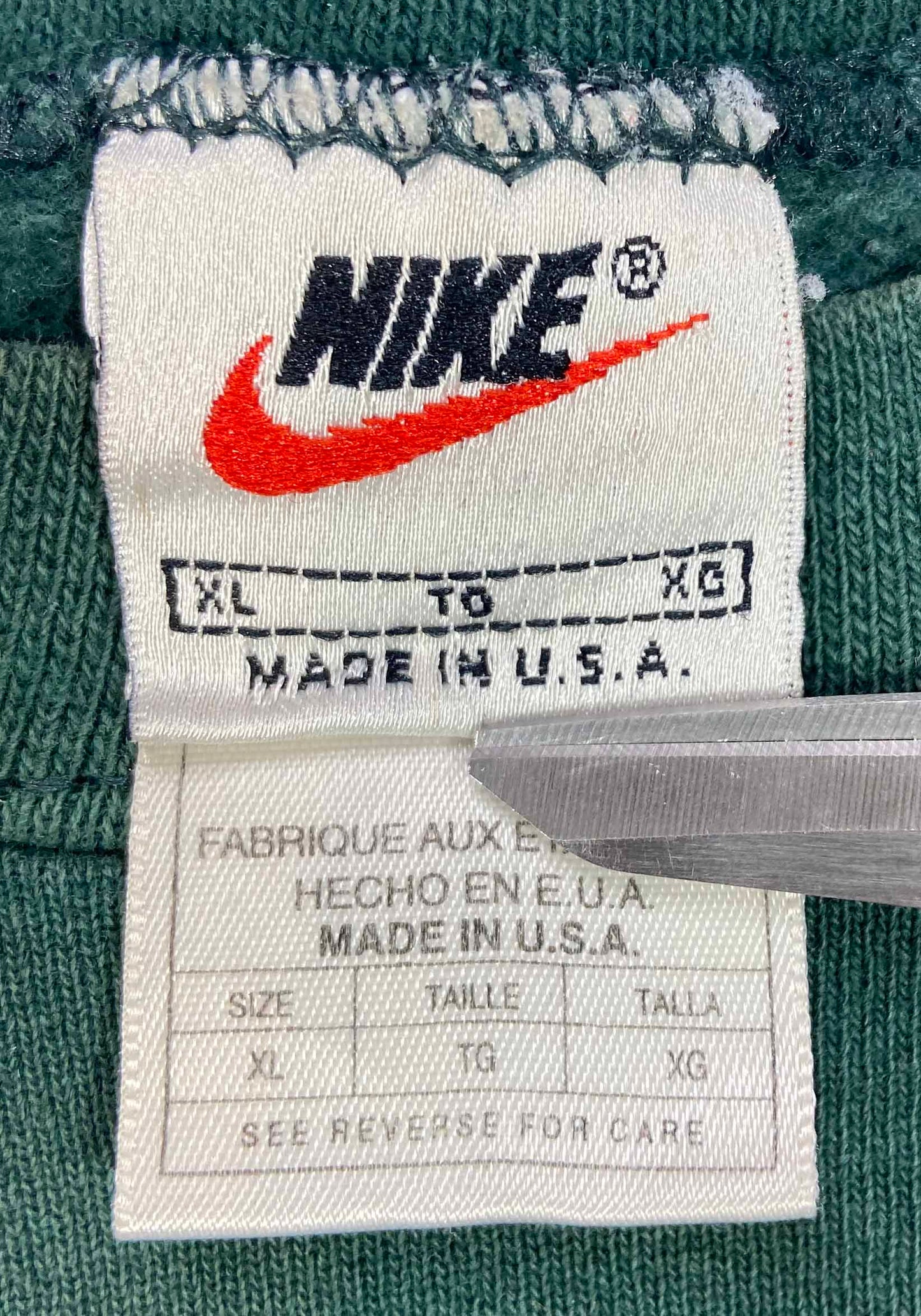 90's Nike Mini Swoosh Made in USA Vintage Sweat-Shirt / 4002
