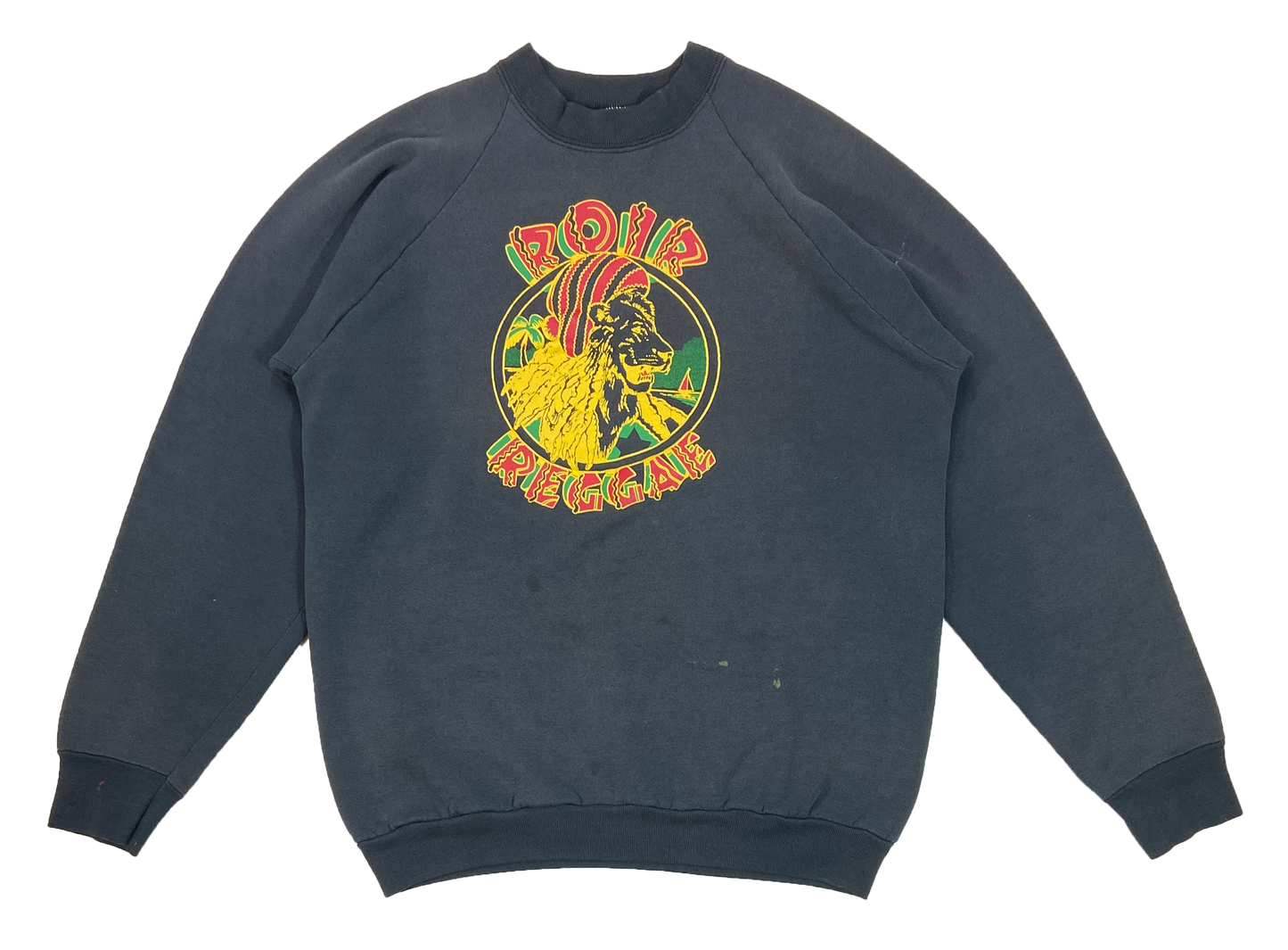 90's ROIR REGGAE Made in USA Slim Fit Sweat-Shirt / 4030