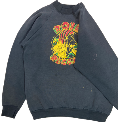 90's ROIR REGGAE Made in USA Slim Fit Sweat-Shirt / 4030