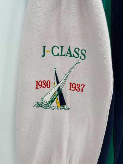 90’s NAUTICA Size L Vintage Half Zip Sweat-Shirt  / K2838