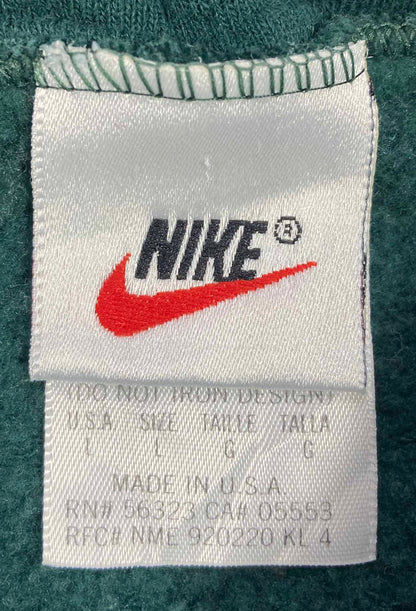 90's Nike Center Big Swoosh Made in USA Vintage Hoodie Sweat-Shirt / 4076