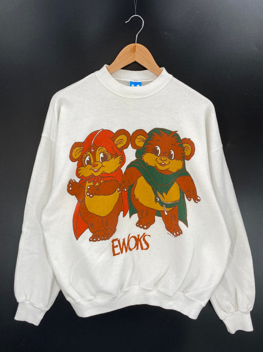 80’s DISNEY EWOKS Made in USA Approx. Size XL Vintage Sweat-shirt / K3080