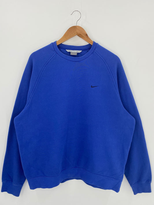 00' NIKE MINI SWOOSH Size L Vintage Sweat-shirt / K385